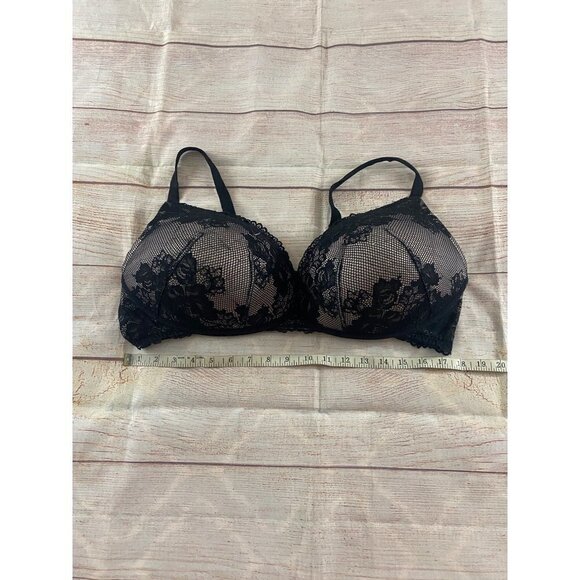 Torrid Wome's Black mesh & Lace Push Up Blaconette Bra - 44DDD - Picture 5 of 10